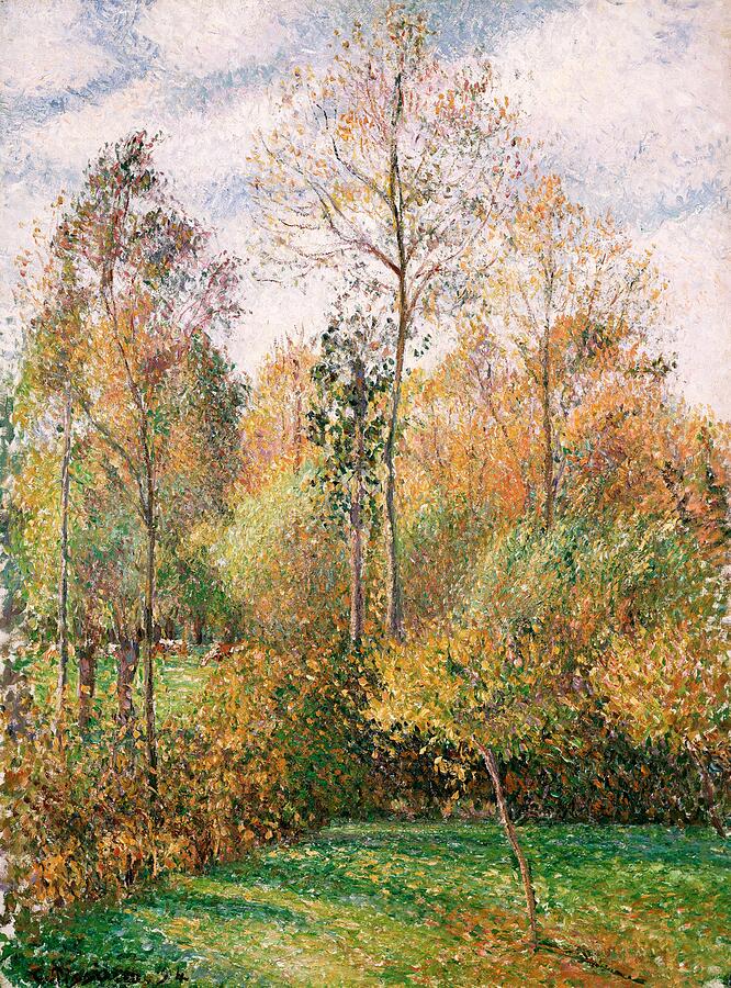 Autumn, Poplars, Eragny - Camille Pissarro Digital Art by Samuel HUYNH Autumn, Poplars, Eragny - Camille Pissarro Digital Art by Samuel HUYNH