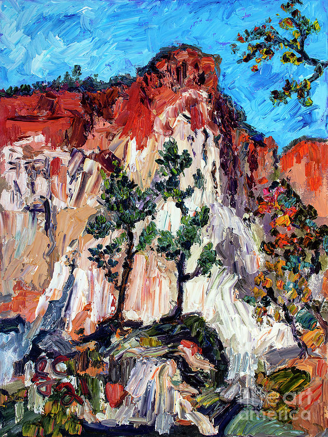 Autumn Providence Canyon Georgia Landscape oil Painting  Painting by Ginette Callaway