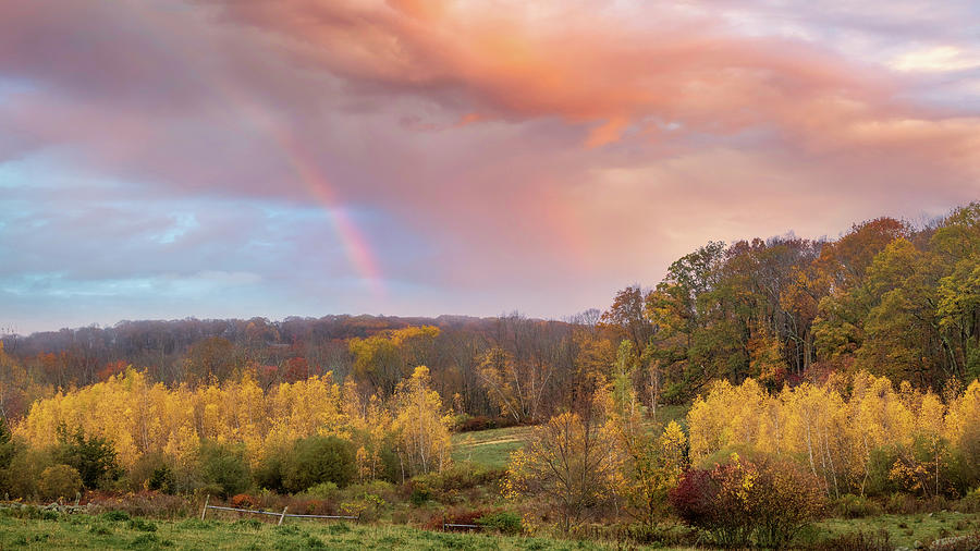 Autumn Rainbow Photograph by Bill Wakeley