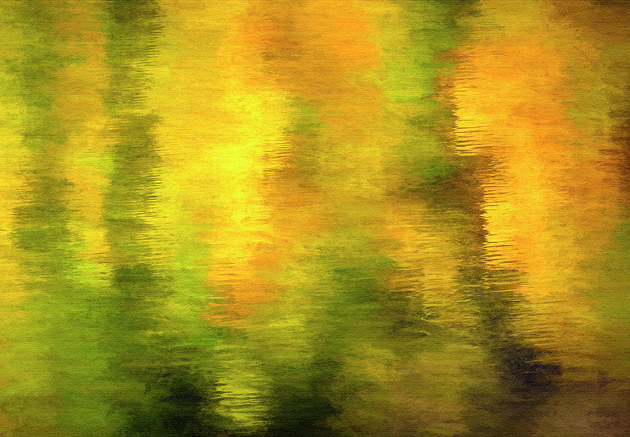 Autumn Reflection Abstract Digital Art