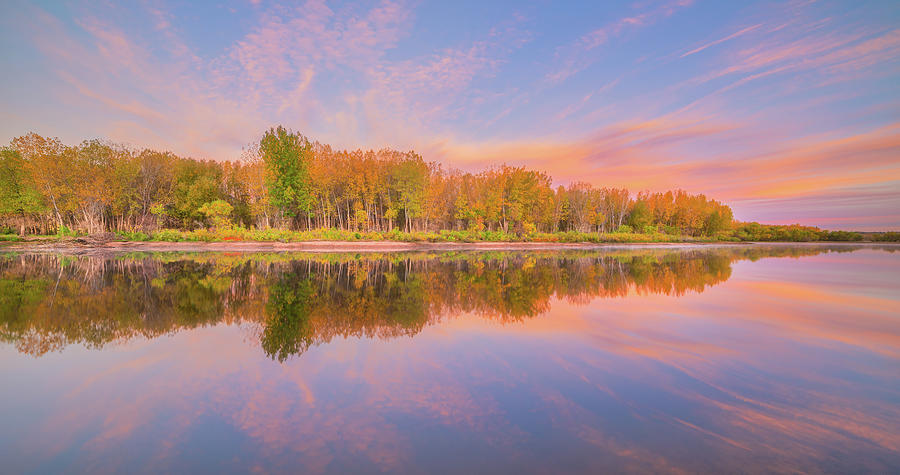 Autumn Reflection at Chatfield Lake Photograph by Darren White