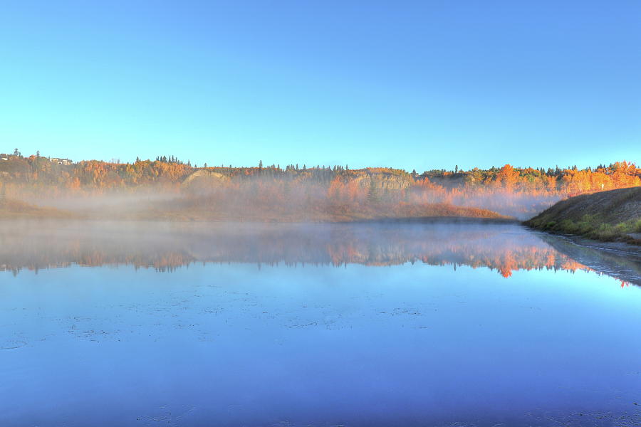 Autumn Reflection Photograph by Jim Sauchyn