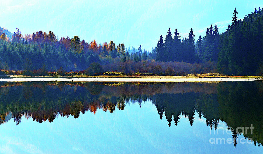 Autumn Reflections 3 Digital Art
