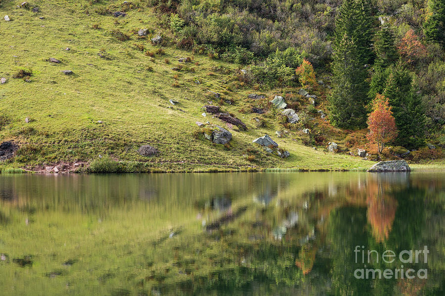 Autumn Reflections at Flumserberg Photograph by Eva Lechner