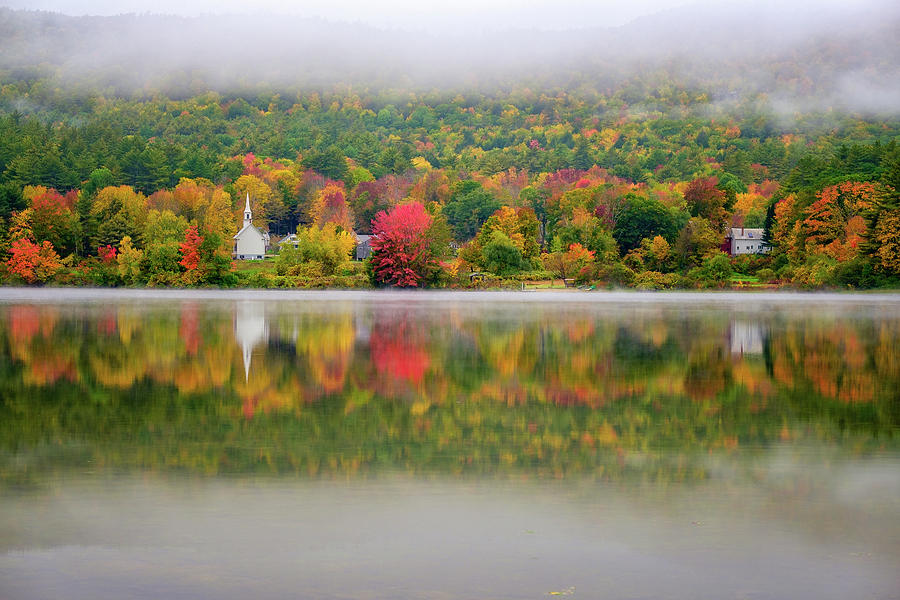 Autumn Reflections, Eaton, NH. Photograph by Jeff Sinon