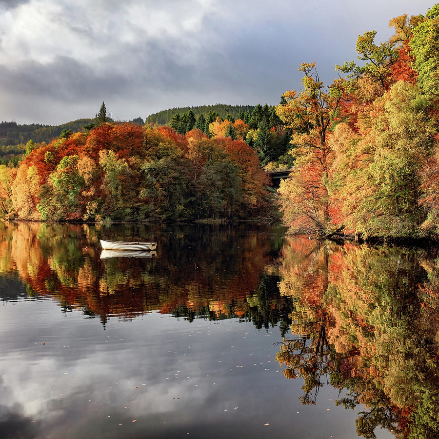 Autumn Reflections Photograph by Grant Glendinning