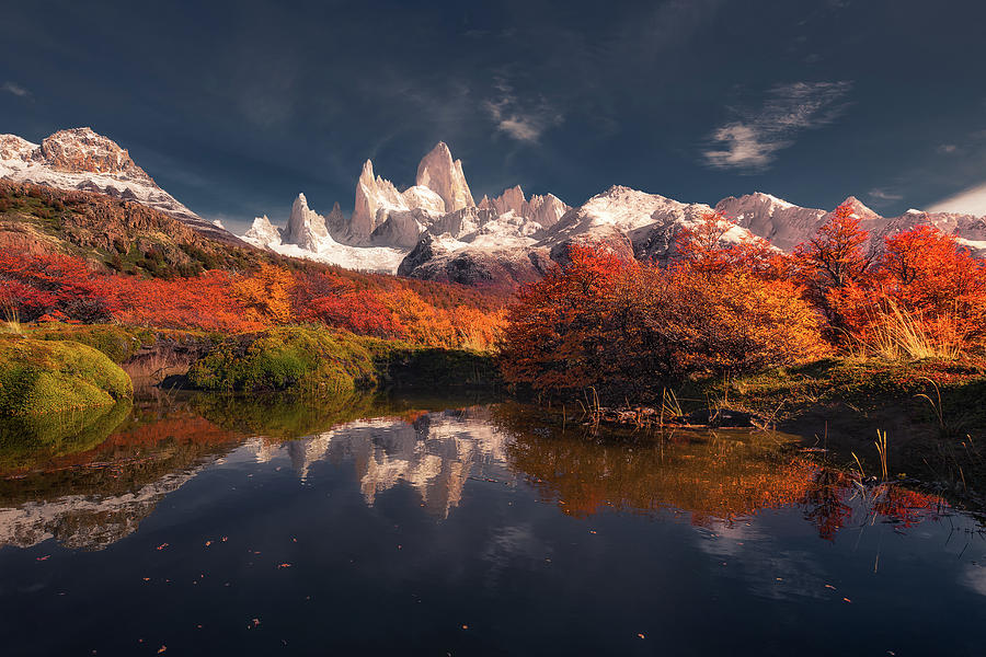 Autumn Reflections Photograph by Henry w Liu