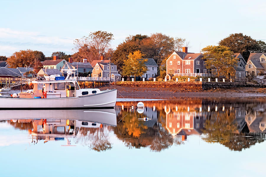 Autumn Reflections in Portsmouth Photograph by Eric Gendron