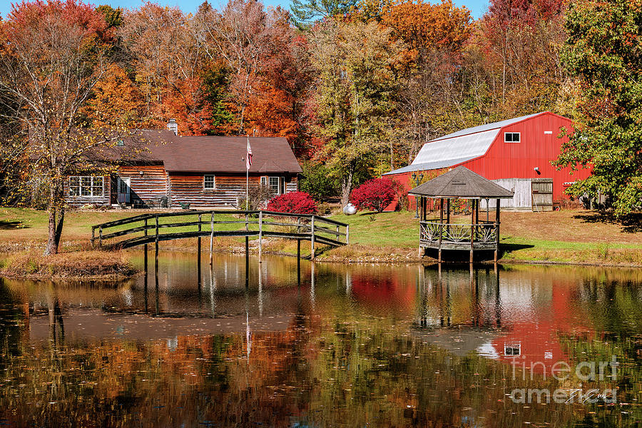 Autumn Reflections of Brown County Photograph by Aloha Art