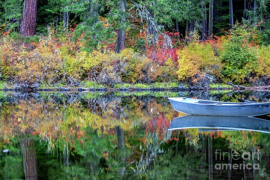 Autumn Reflections on the Lake. Photograph by David Millenheft