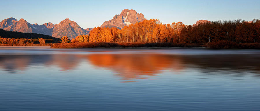 Autumn Reflections Oxbow Bend Grand Teton Park Photograph by Dan Sproul