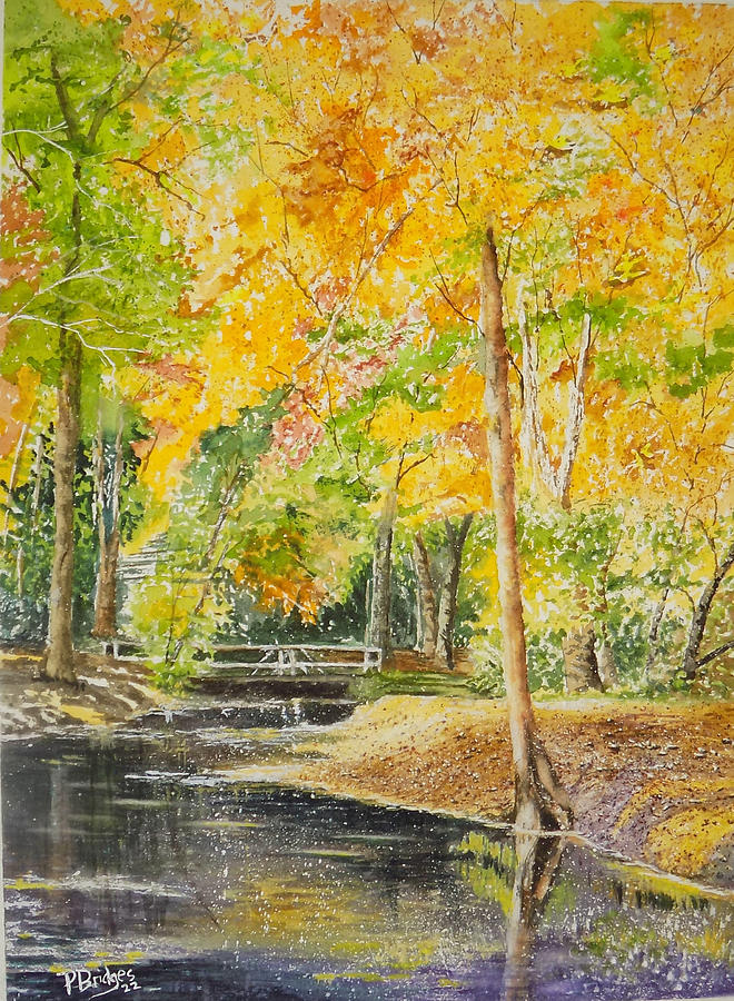 Autumn Reflections Painting By Paula Bridges Fine Art America