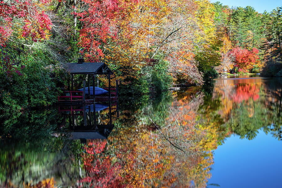 Autumn Reflections Photograph by Robert J Wagner
