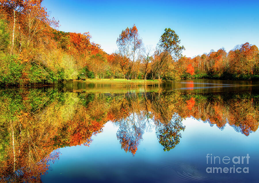 Autumn Reflections Photograph by Shelia Hunt
