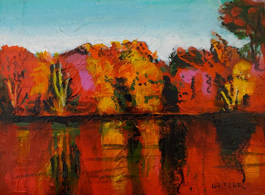 Autumn Reflections Painting by Stuart Glazer