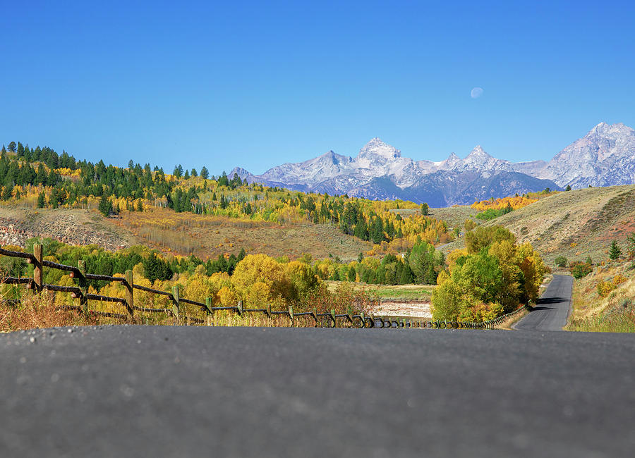Autumn Road Through Grand Teton National Park Photograph by Dan Sproul