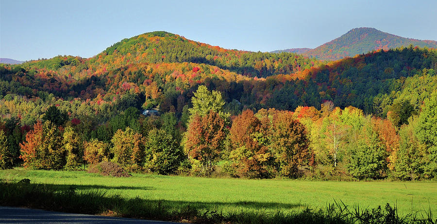 Autumn Rolling Hills of Vermont Photograph by Nancy Griswold