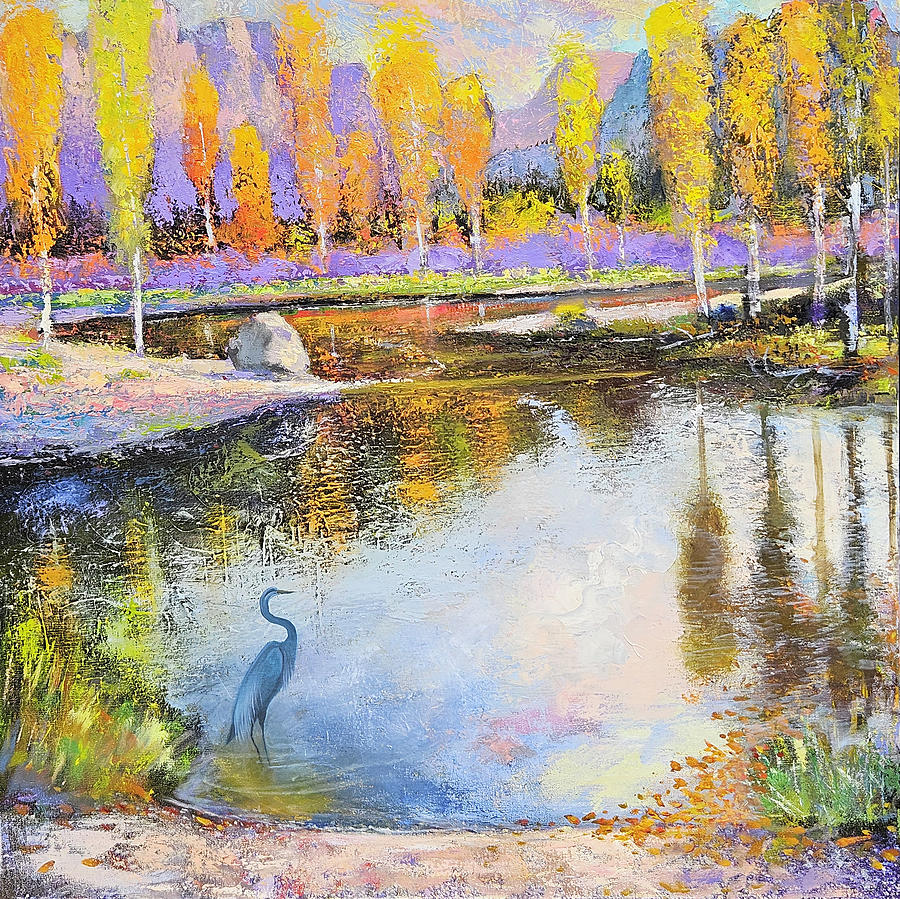 Autumn Sanpoil Wild Painting by Gregg Caudell