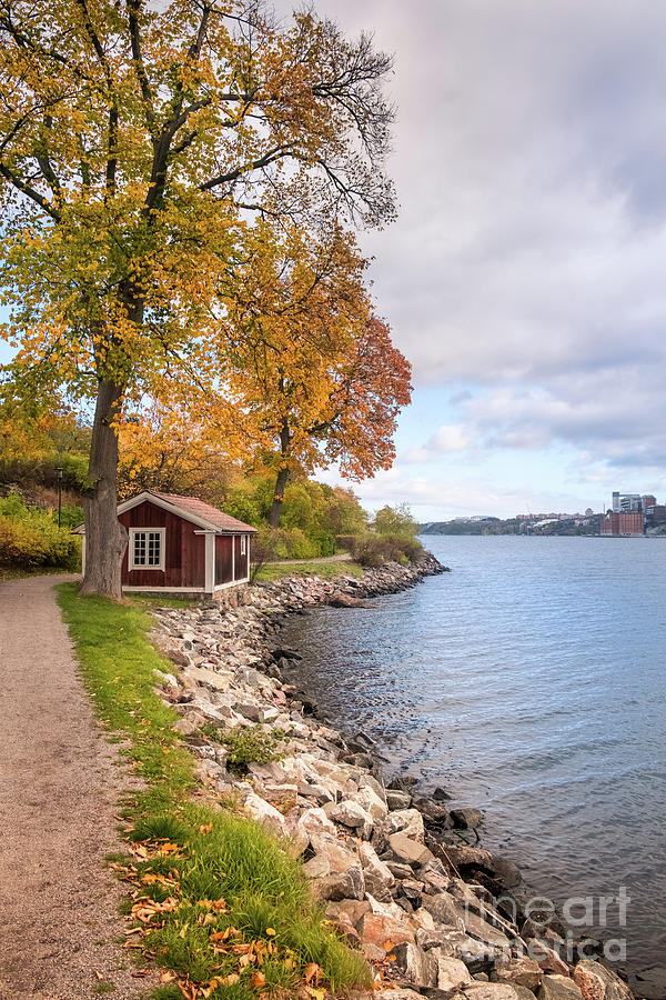 Autumn Scene, Djurgarden, Stockholm, Sweden Photograph by Philip Preston