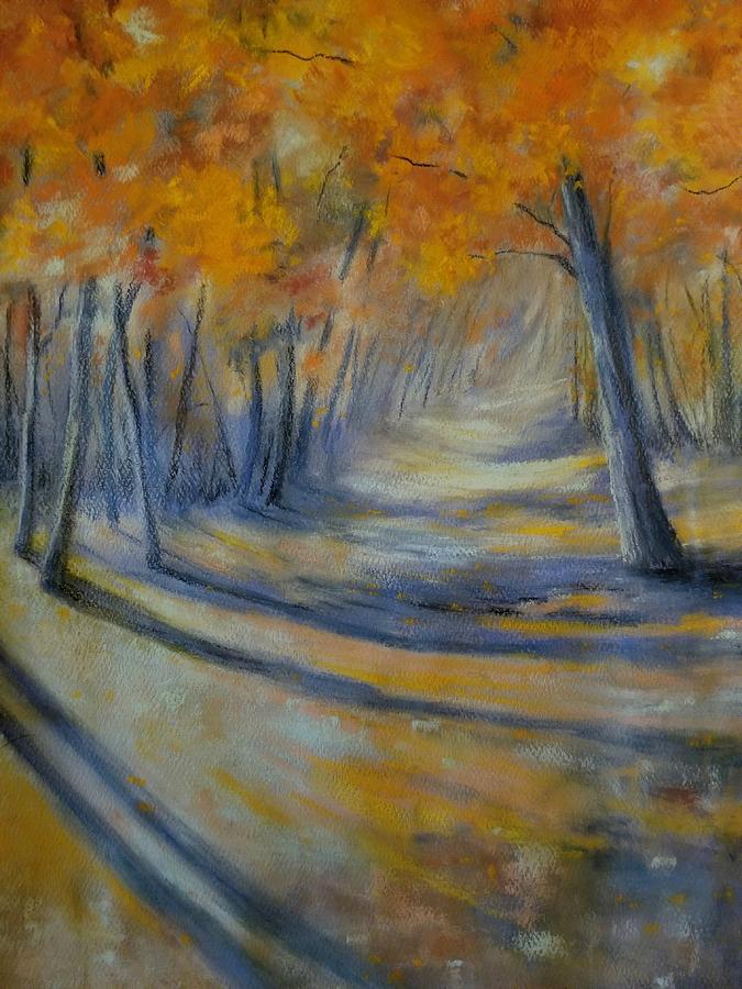 Autumn Shadows Pastel by Roseanne Schellenberger