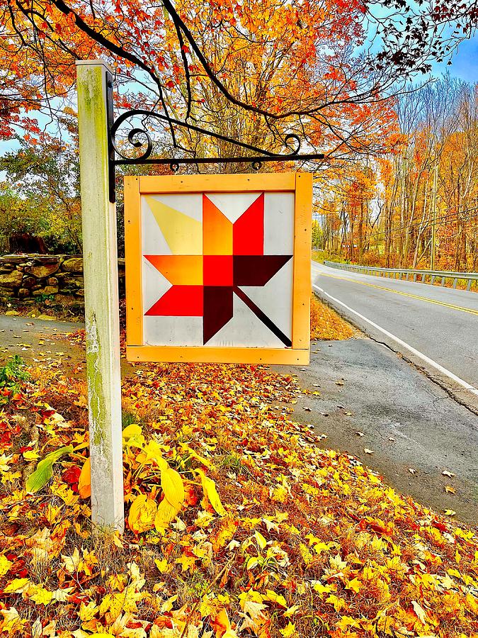 Autumn sign Photograph by John Babis