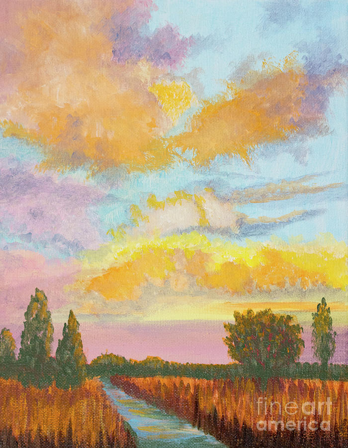 Autumn Sky Painting by Norma Appleton