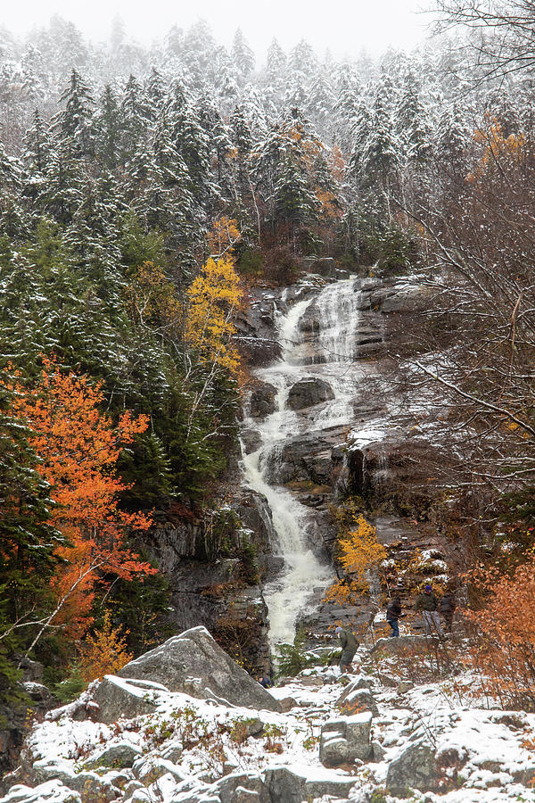 Autumn Snow in the White Mountains NH 1 Photograph by Michael Saunders
