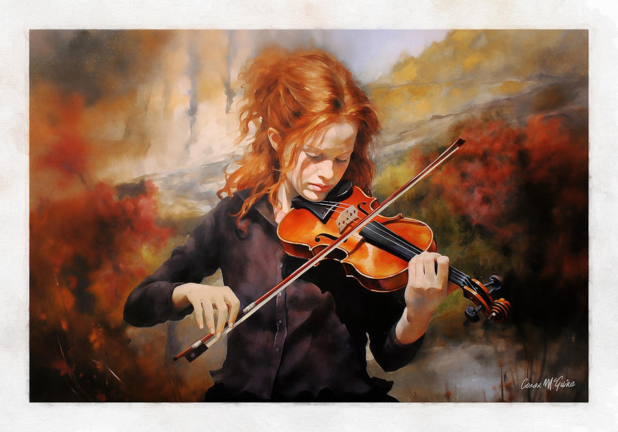 Music Painting - Autumn Song by Conor McGuire