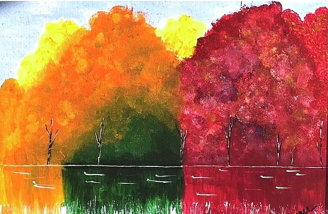 Autumn Splendor Painting by Colleen Casner