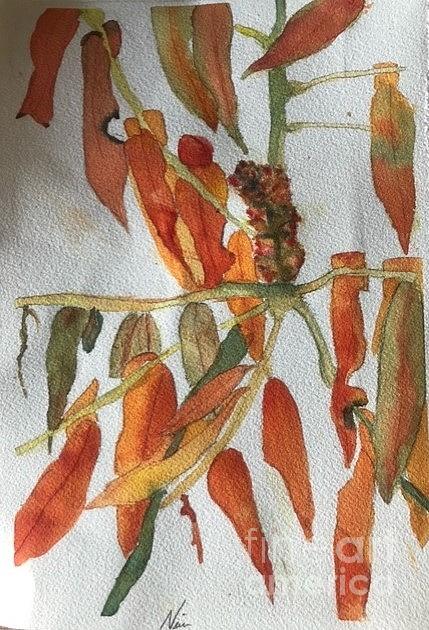 Autumn Sumac Painting by Nina Jatania