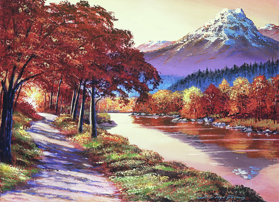 Autumn Sunlight Painting by David Lloyd Glover