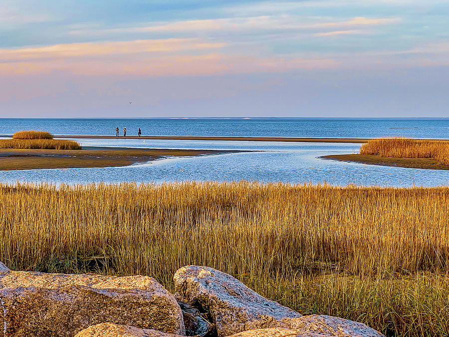 Sunset Photograph - Autumn Sunset Paines Creek Brewster by Lorri M Barry Photography - The Artsea Daisy