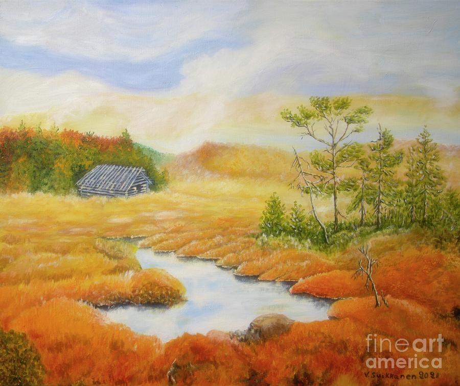 Autumn Swamp Painting