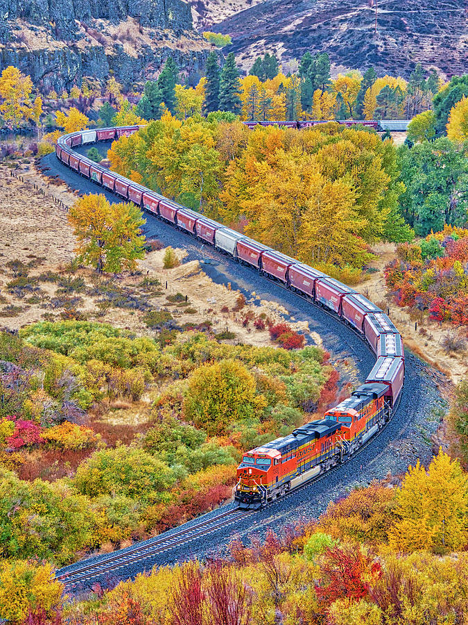 Autumn Train Photograph by Eggers Photography