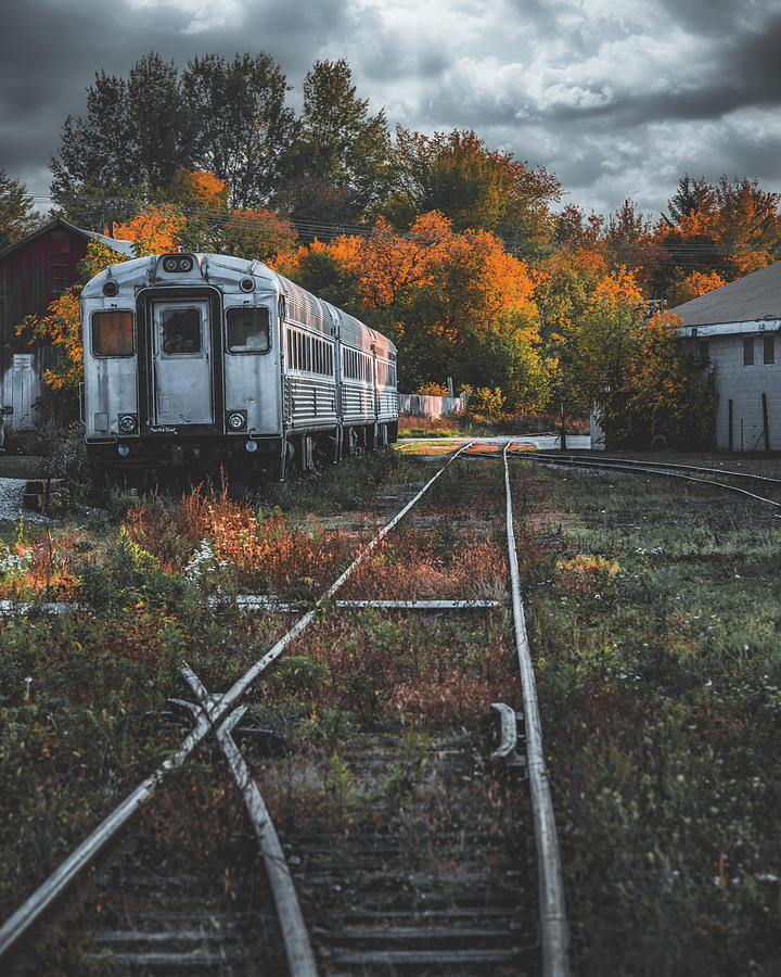 Autumn Train of Uxbridge Photograph by Dee Potter