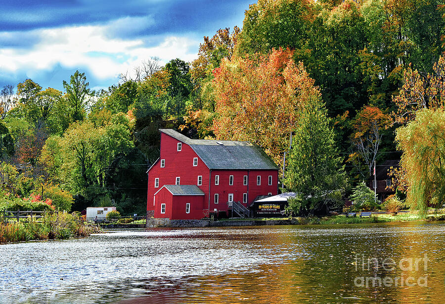 Autumn Tranquility At The Red Mill Photograph