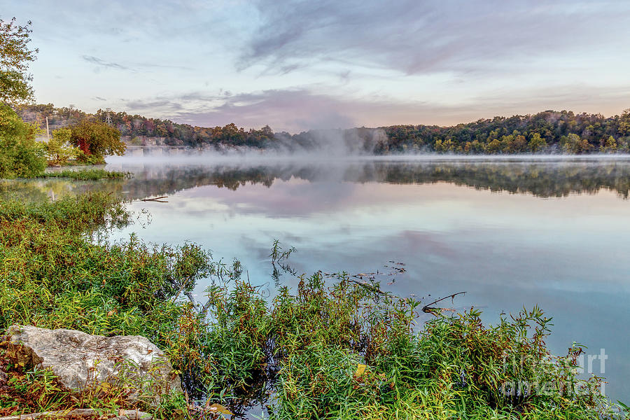 Autumn Tranquility Lake Springfield Photograph by Jennifer White