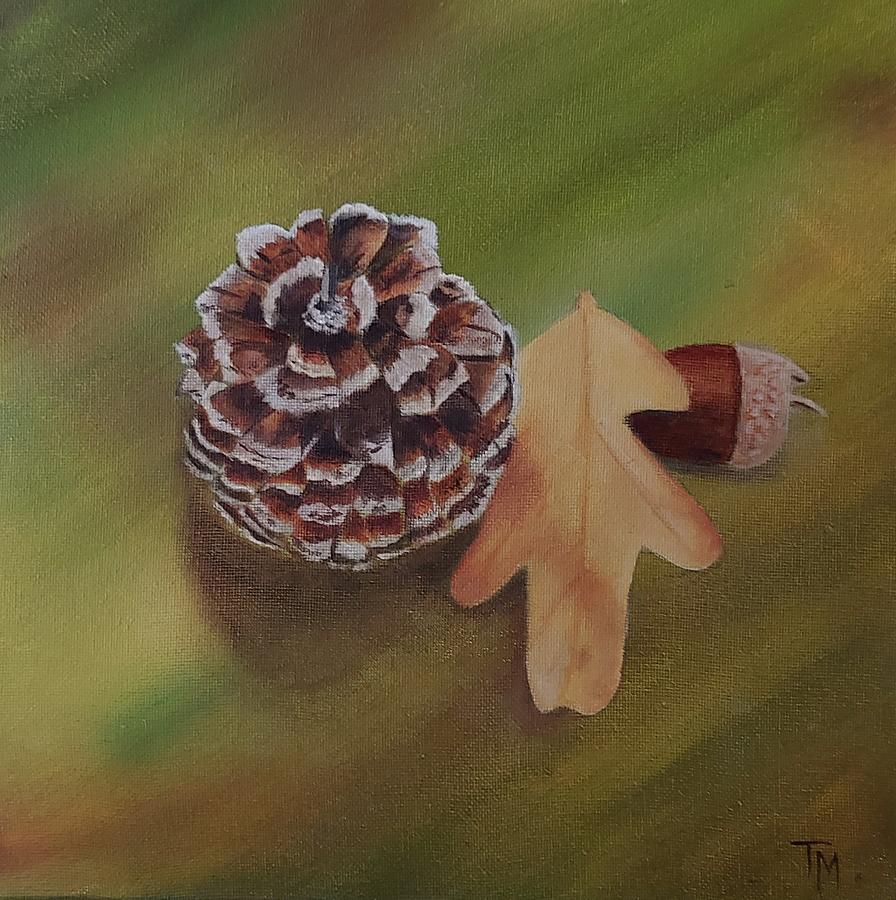 Autumn Treasures Painting by Teri Merrill