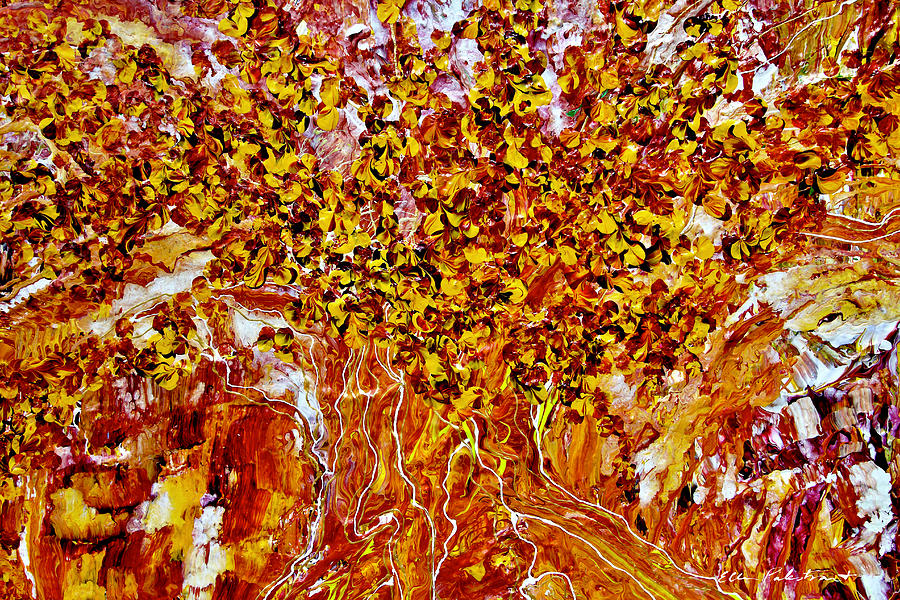 Autumn Tree in All Its Glory Painting by Ellen Palestrant