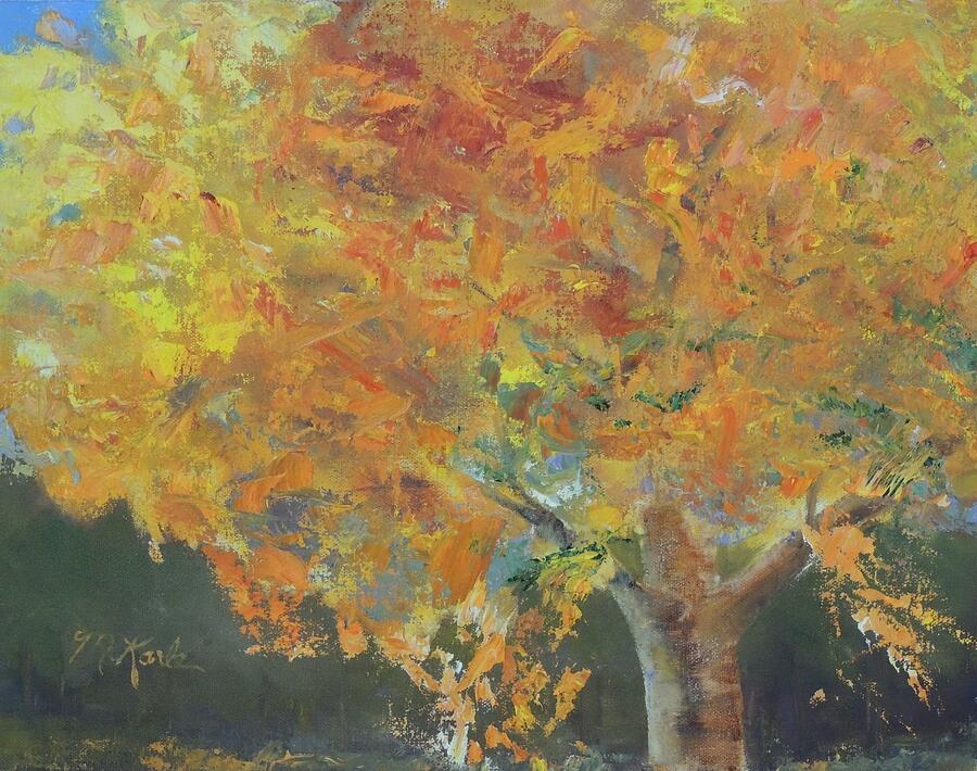 Autumn Tree Painting by Marsha Karle Autumn Tree Painting by Marsha Karle