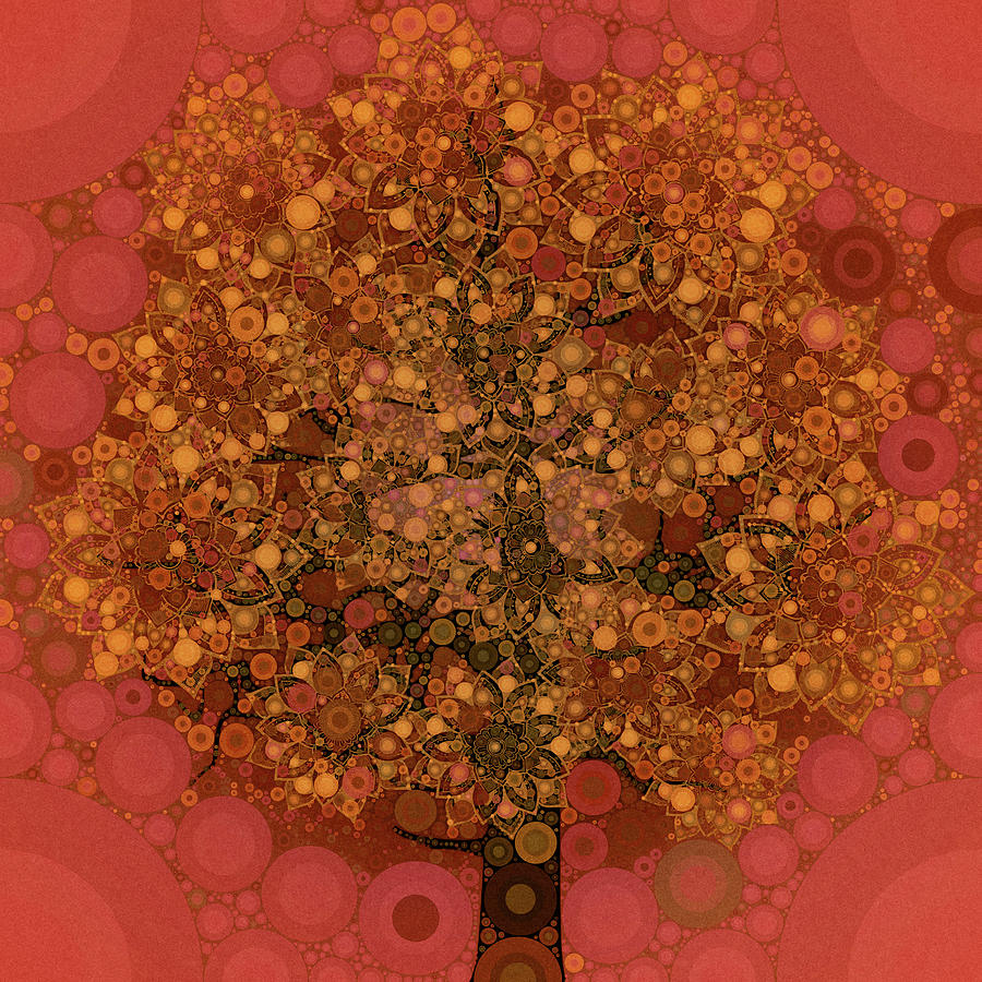 Autumn Tree of Life Digital Art by Peggy Collins