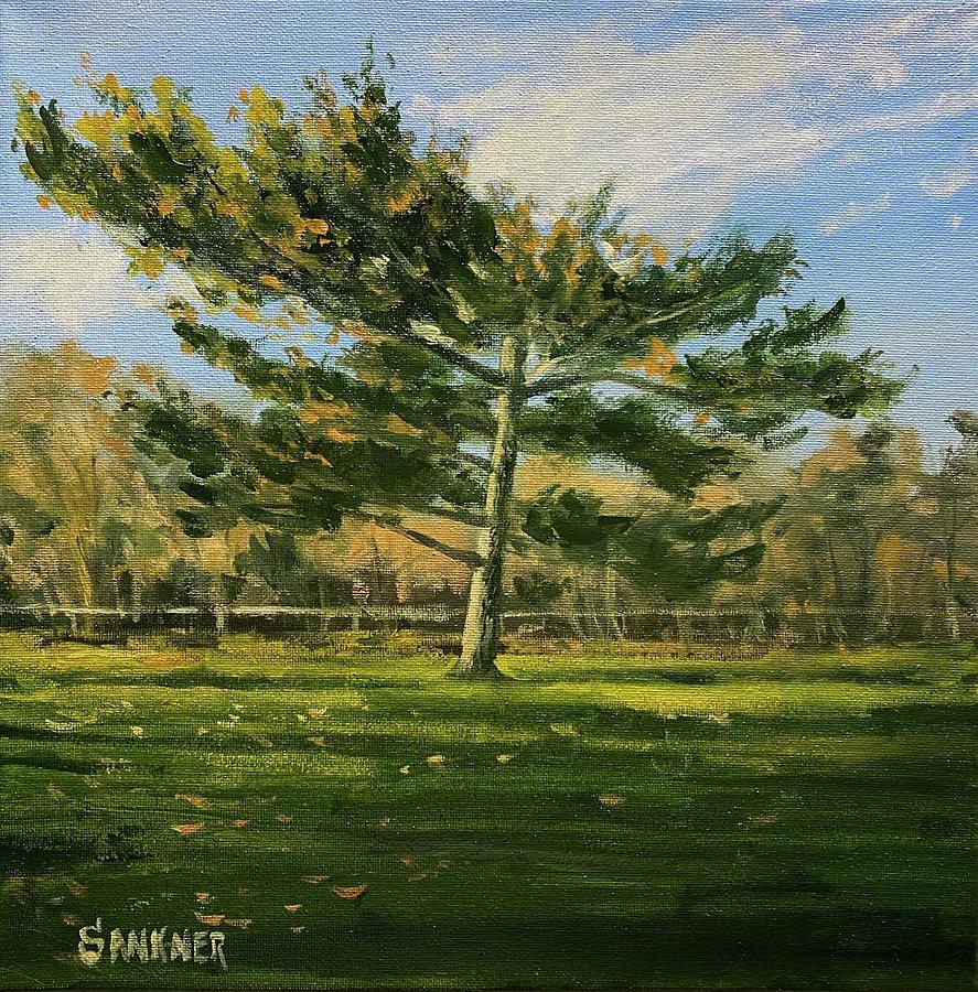 Autumn Tree Painting by Robert Sankner