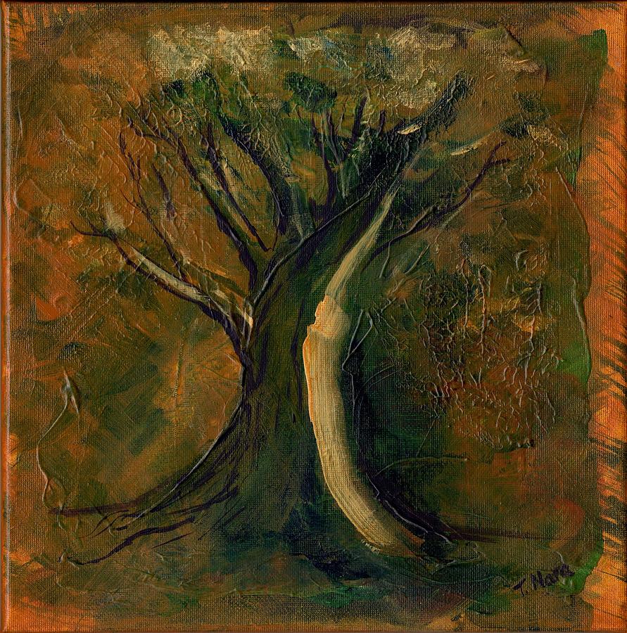 Autumn Tree Painting by Tammy Nara