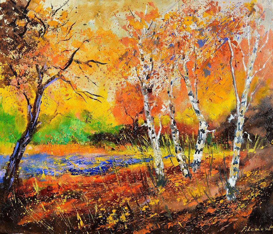 Autumn trees Painting by Pol Ledent