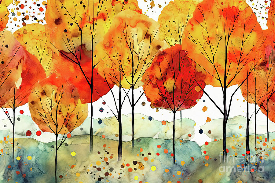 Autumn Trees Digital Art