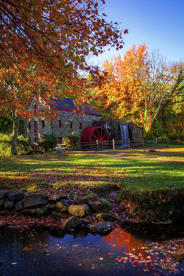 Autumn Turns the Wheel at Sudburys Grist Mill Photograph by Jeff Folger Autumn Turns the Wheel at Sudburys Grist Mill Photograph by Jeff Folger