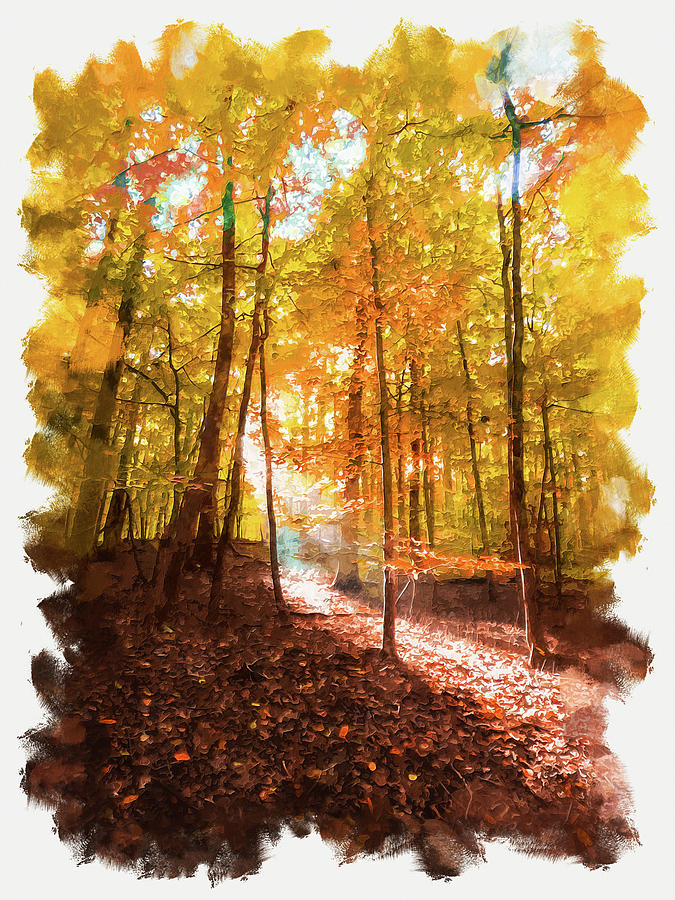 Autumn Vibes - 02 Painting by AM FineArtPrints