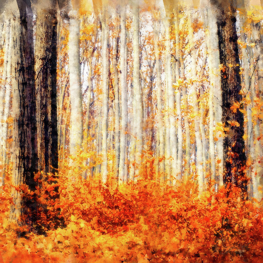 Autumn Vibes - 07 Painting by AM FineArtPrints