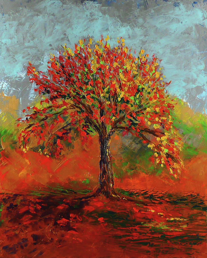 Autumn Painting by Vicki Rees