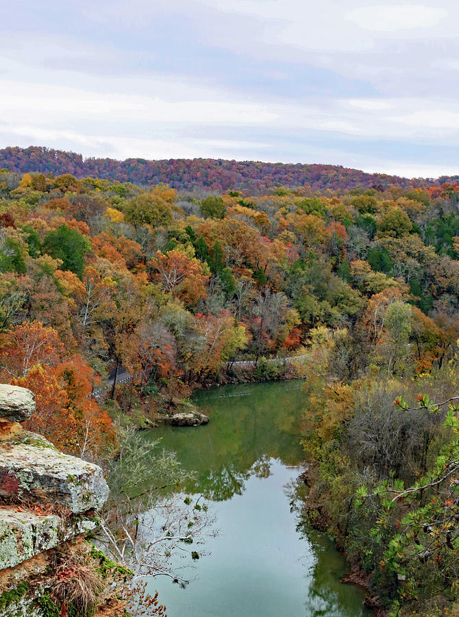 Autumn View From the Bluff  #1 Photograph by Gina Fitzhugh